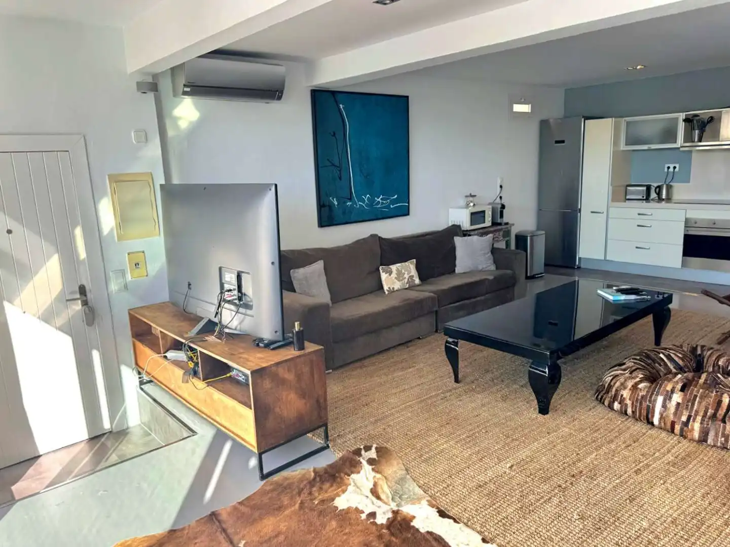 Living room of Duplexes for rent in Santa Eulària des Riu  with Air Conditioner, Heating and Terrace