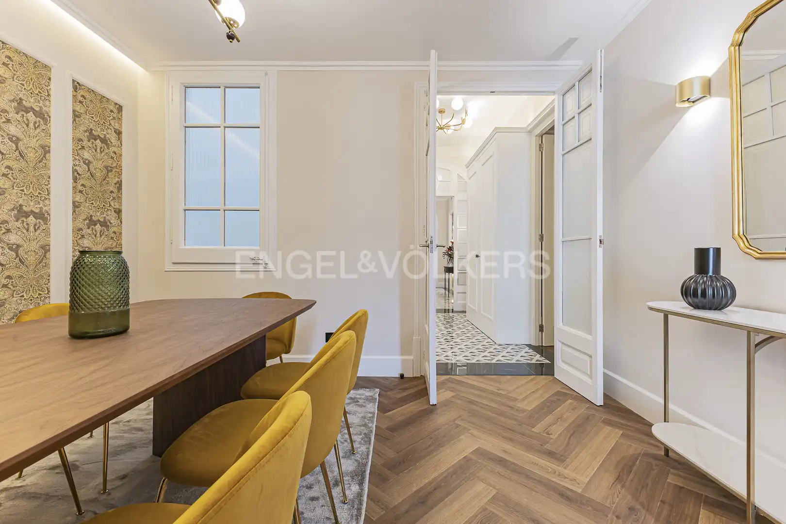 Comedor de Piso de alquiler en Barcelona con Aire acondicionado, Calefacción y Parquet
