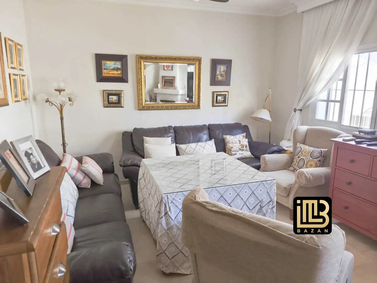 Wohnzimmer von Wohnung zum Verkauf in Málaga mit Klimaanlage, Heizung und Privatgarten