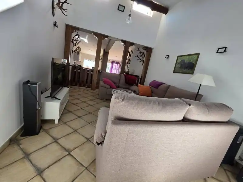 Sala de estar de Casa o chalet en venta en Malpartida de Plasencia con Aire acondicionado y Jardín privado