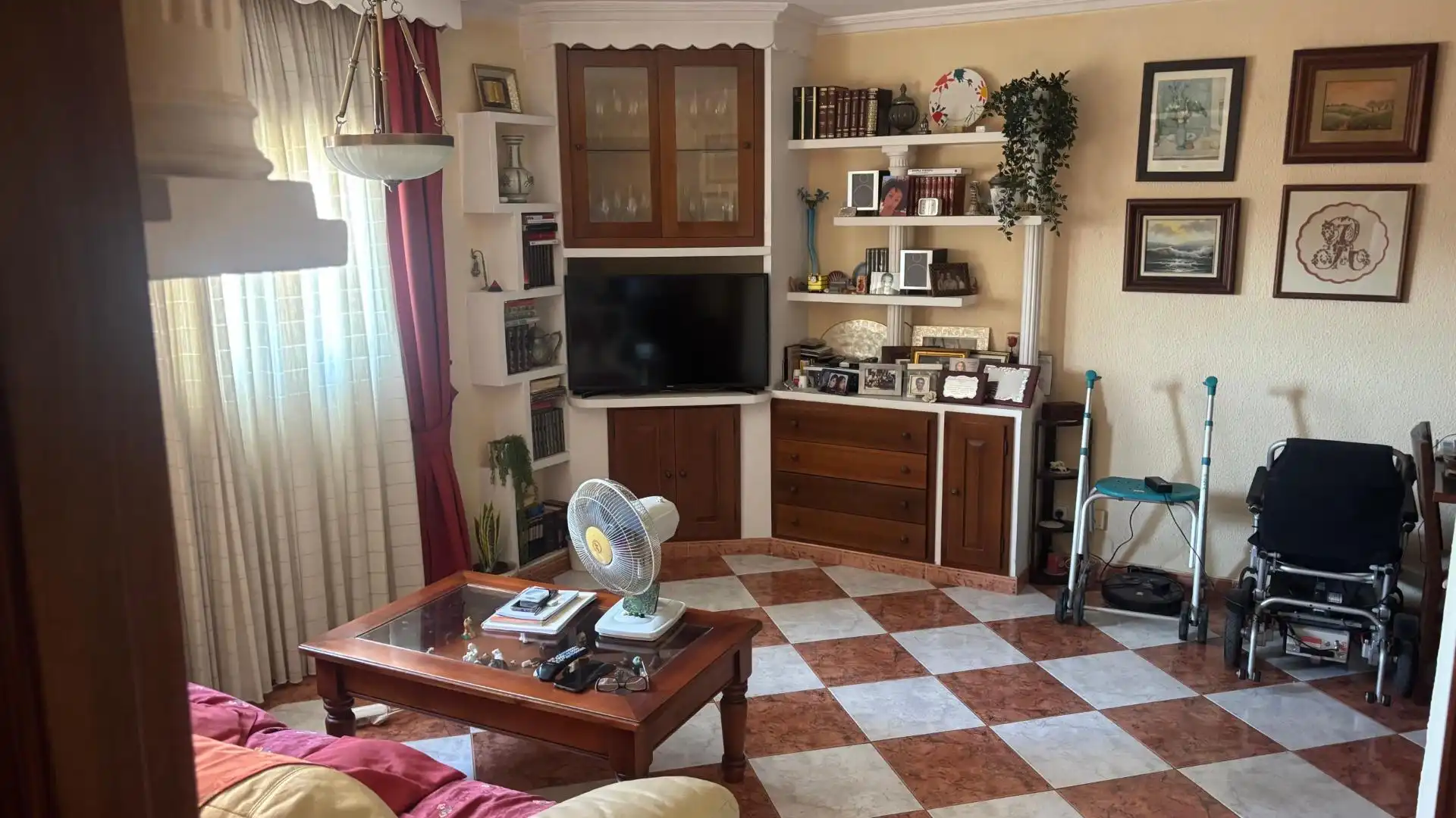 Living room of Flat for sale in Málaga  with Furnished and Balcony