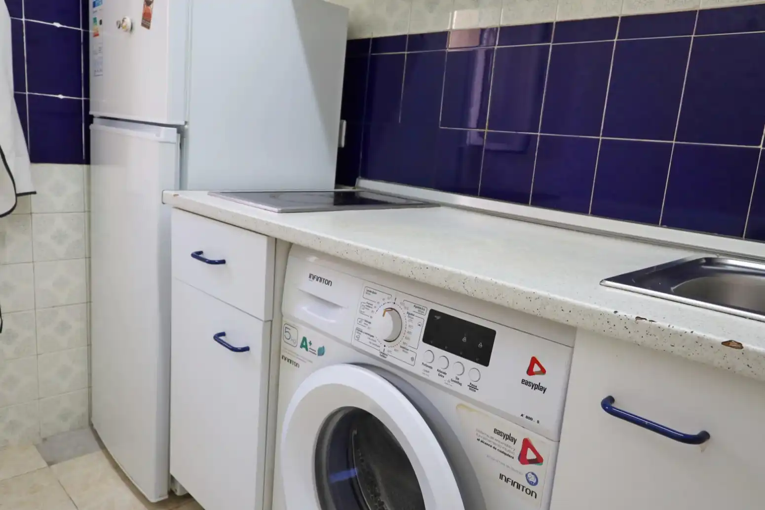 Cocina de Piso en venta en Benalmádena con Jardín privado, Terraza y Amueblado