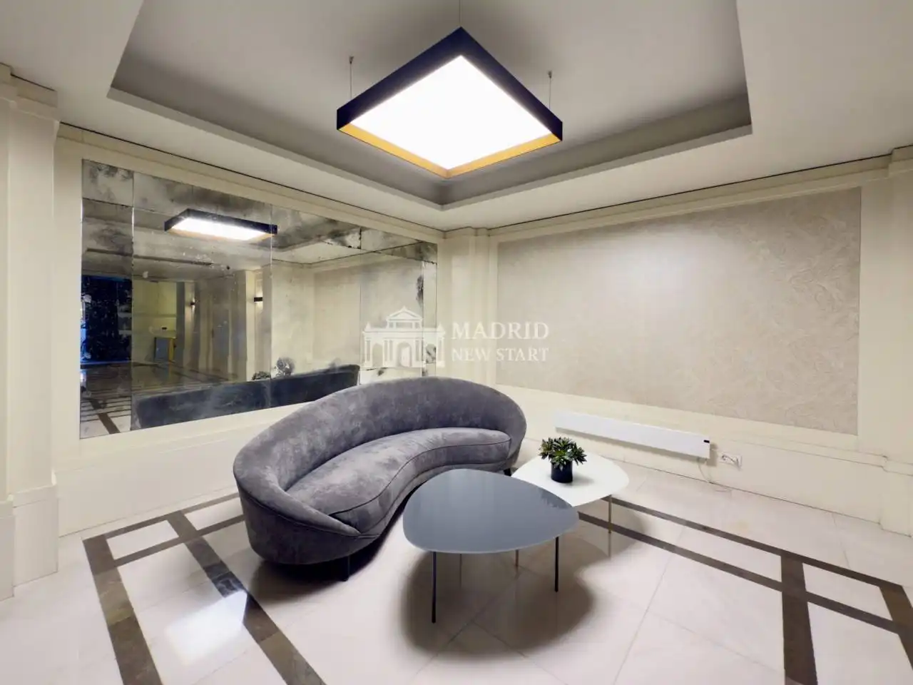 Wohnzimmer von Wohnung zur Miete in Madrid mit Klimaanlage, Heizung und Parkett