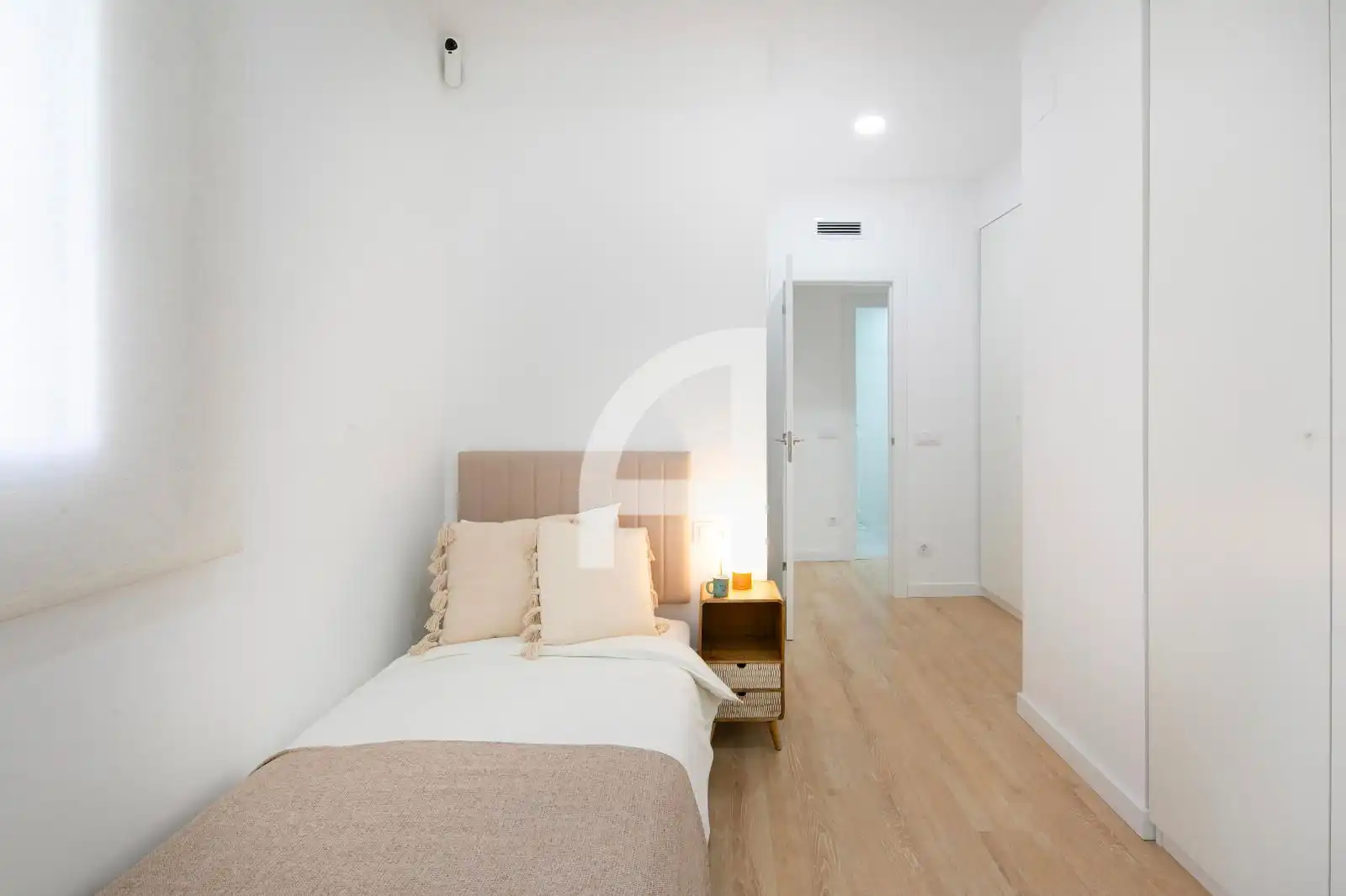 Schlafzimmer von Wohnung zum Verkauf in Barcelona mit Klimaanlage, Heizung und Parkett