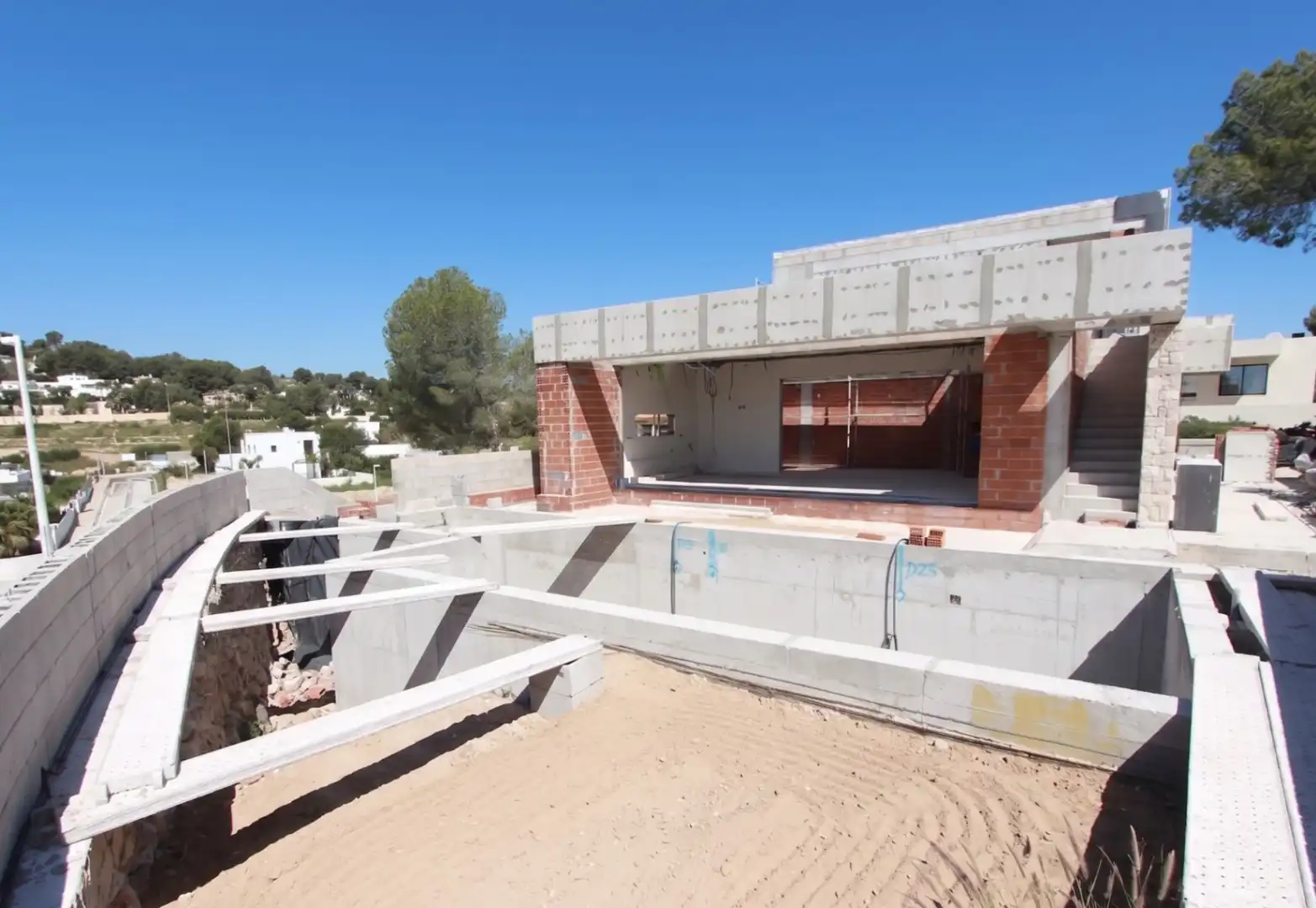 Vista exterior de Casa o chalet en venta en Moraira con Aire acondicionado, Calefacción y Jardín privado