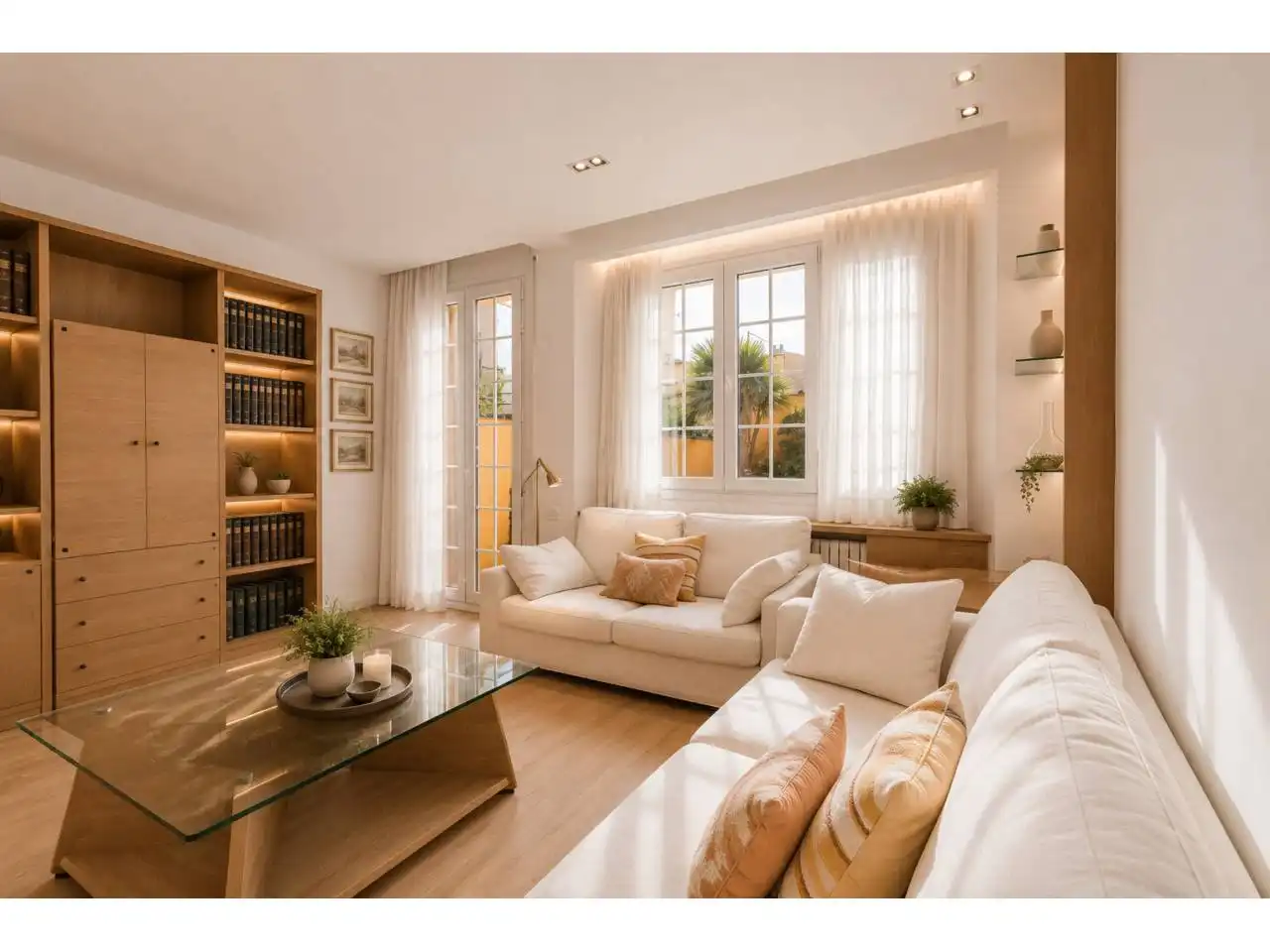 Sala d'estar de Casa o xalet en venda en Terrassa amb Aire condicionat, Calefacció i Jardí privat