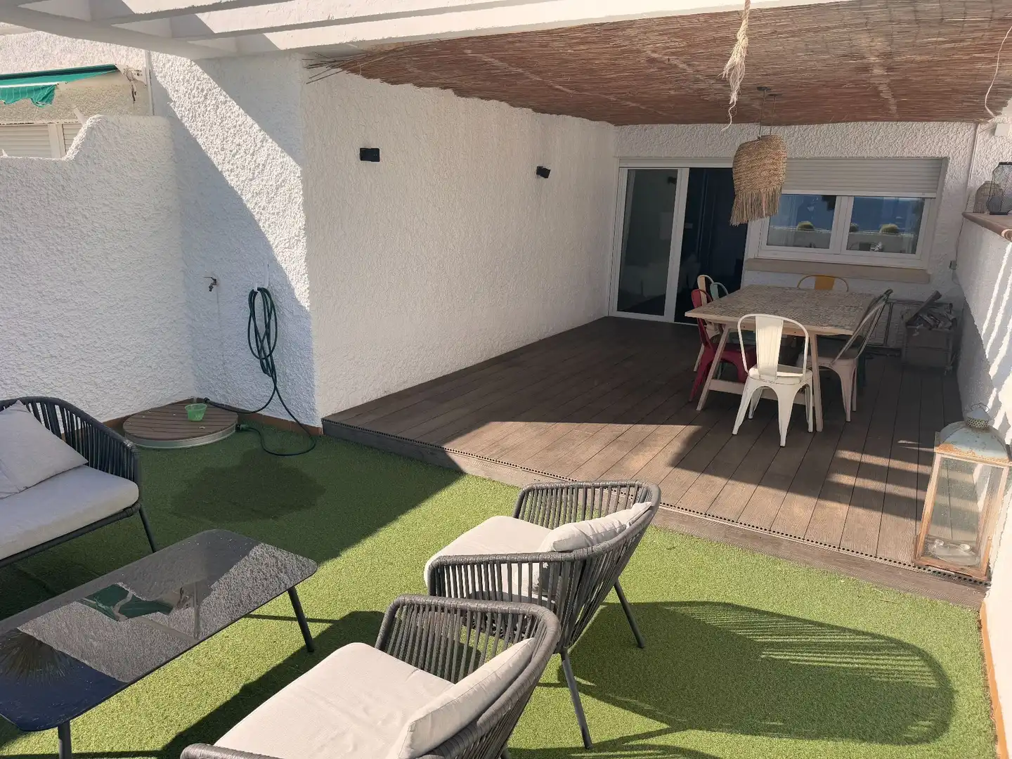 Terrace of Flat for sale in Roquetas de Mar  with Air Conditioner, Terrace and Community pool
