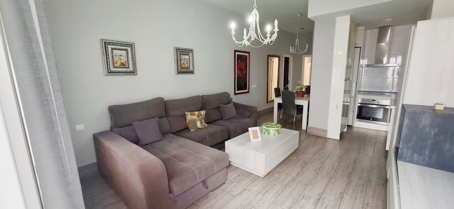 Sala d'estar de Pis de lloguer en Málaga Capital amb Aire condicionat, Calefacció i Moblat