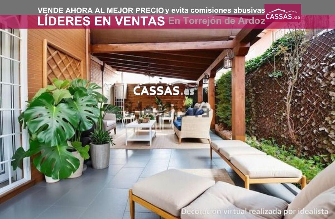 Terrace of Single-family semi-detached for sale in Torrejón de Ardoz  with Air Conditioner, Heating and Parquet flooring