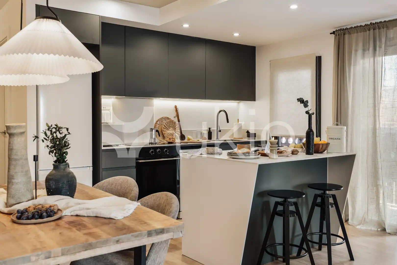 Kitchen of Apartments for rent in Barcelona  with Air Conditioner, Heating and Furnished