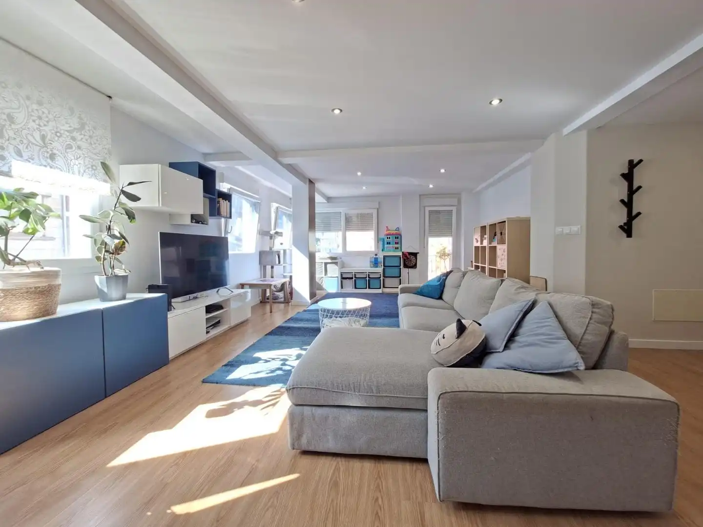 Sala de estar de Piso en venta en Vilagarcía de Arousa con Terraza, Amueblado y Balcón