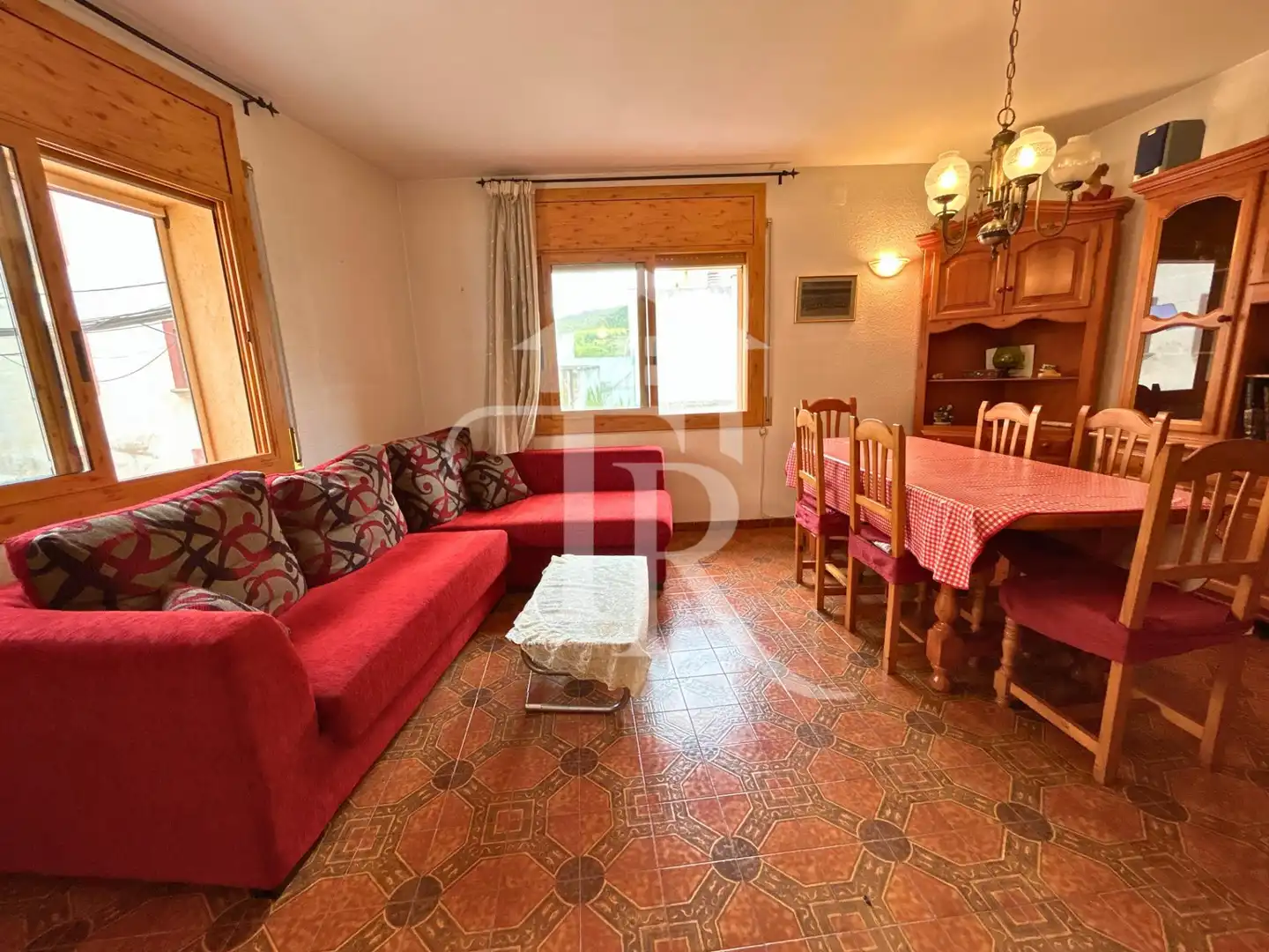 Sala d'estar de Casa adosada en venda en Bonastre amb Aire condicionat, Terrassa i Traster