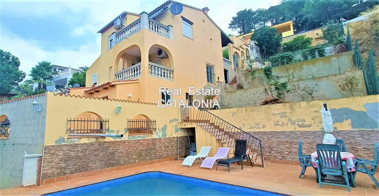 Vista exterior de Casa o chalet en venta en Lloret de Mar con Aire acondicionado, Calefacción y Jardín privado