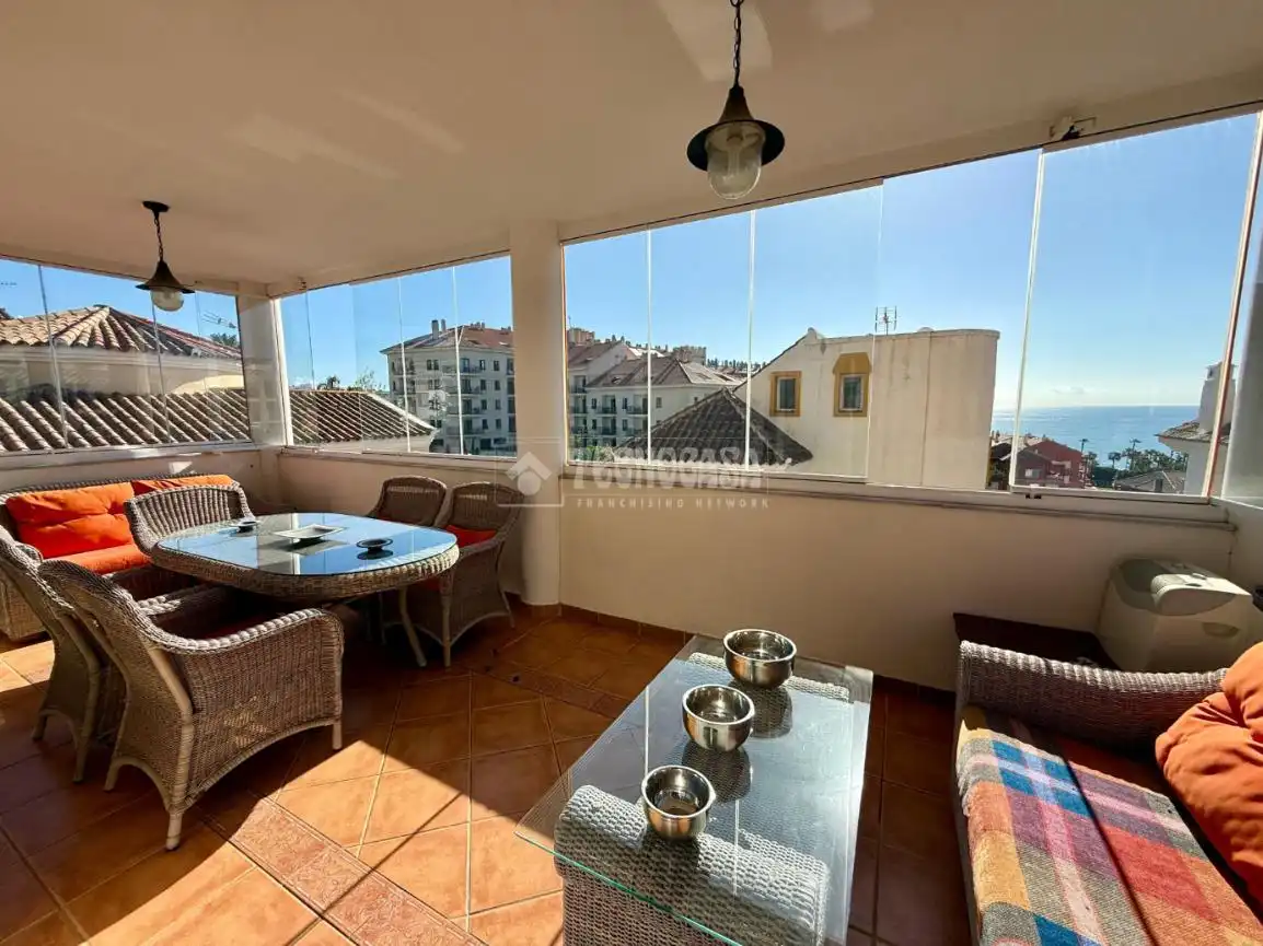 Terrassa de Casa o xalet en venda en Benalmádena amb Aire condicionat, Jardí privat i Terrassa