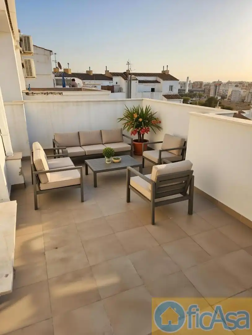 Terraza de Ático en venta en Castellón de la Plana / Castelló de la Plana con Aire acondicionado, Calefacción y Terraza