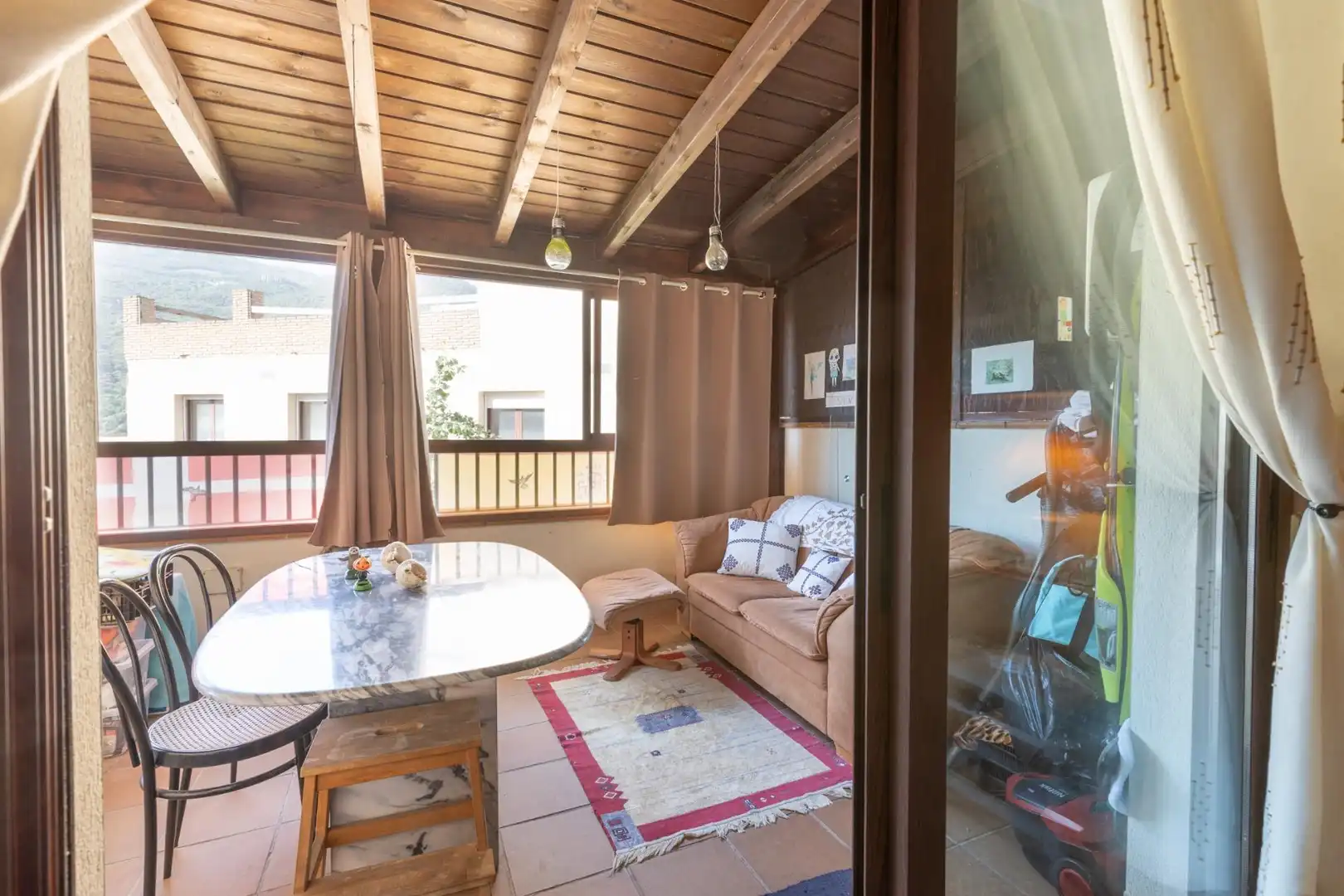Balcony of Flat for sale in Güéjar Sierra  with Air Conditioner, Heating and Terrace