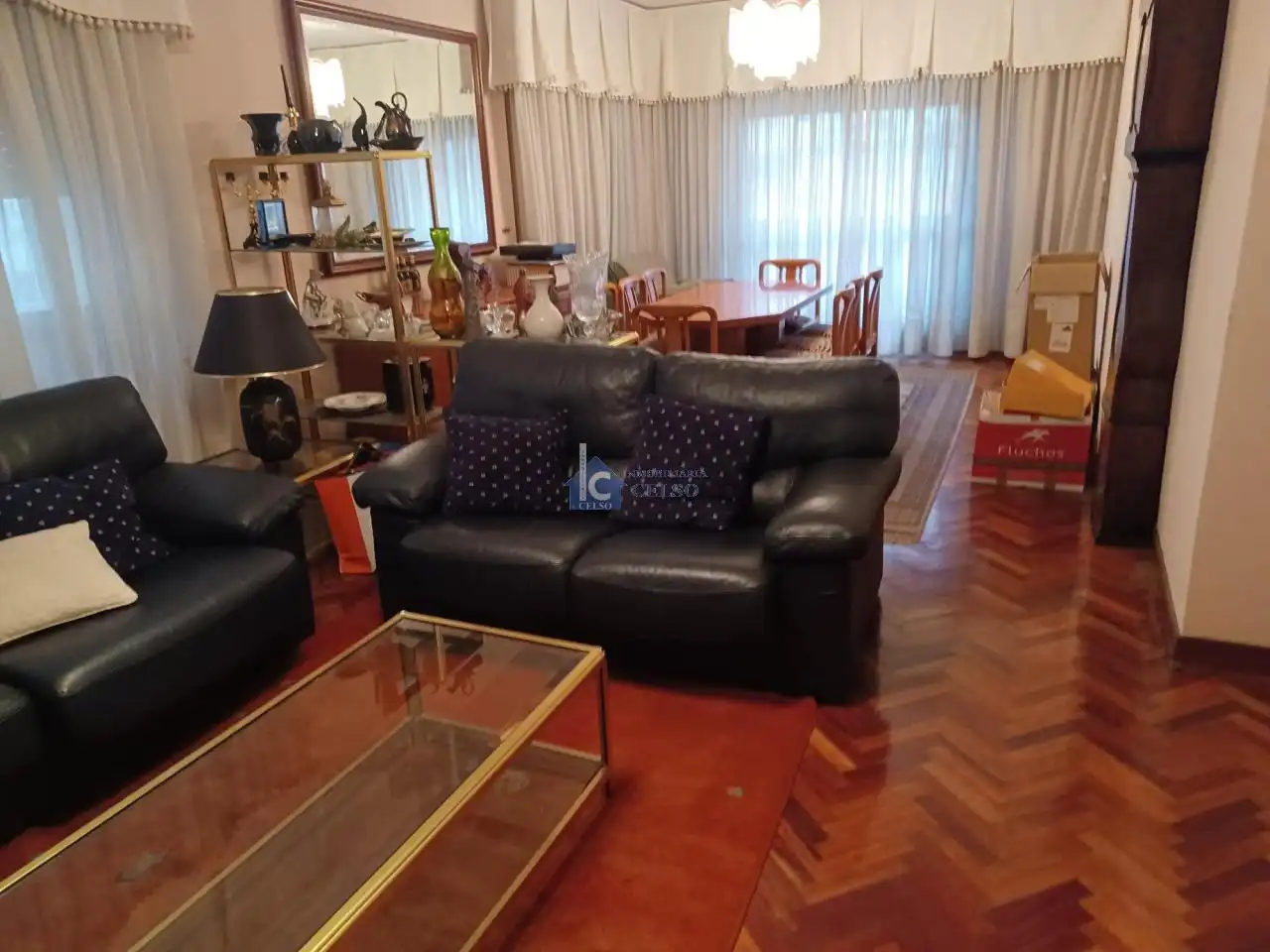 Sala de estar de Piso en venta en Ourense Capital  con Calefacción y Amueblado