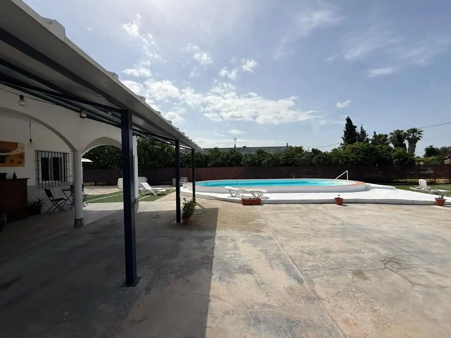 Piscina de Casa o xalet en venda en Utrera amb Jardí privat, Terrassa i Piscina