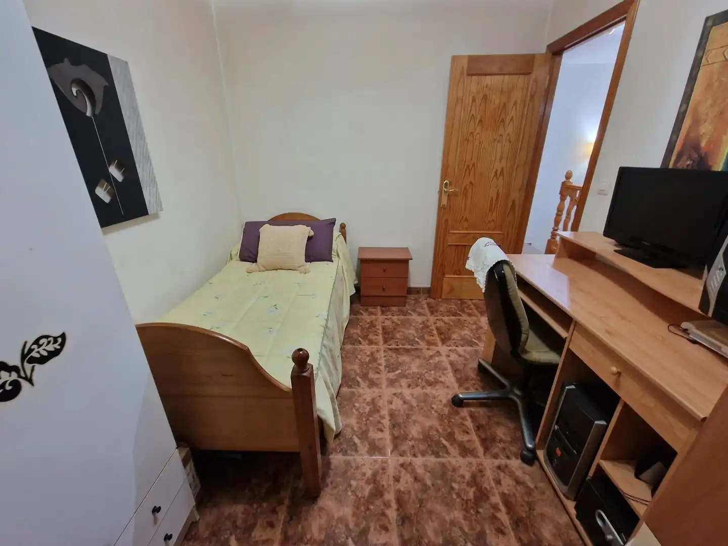 Schlafzimmer von Einfamilien-Reihenhaus zum Verkauf in Águilas mit Klimaanlage, Privatgarten und Terrasse