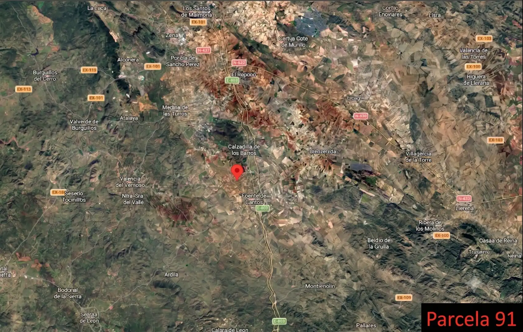 Terreny en venda en Fuente de Cantos