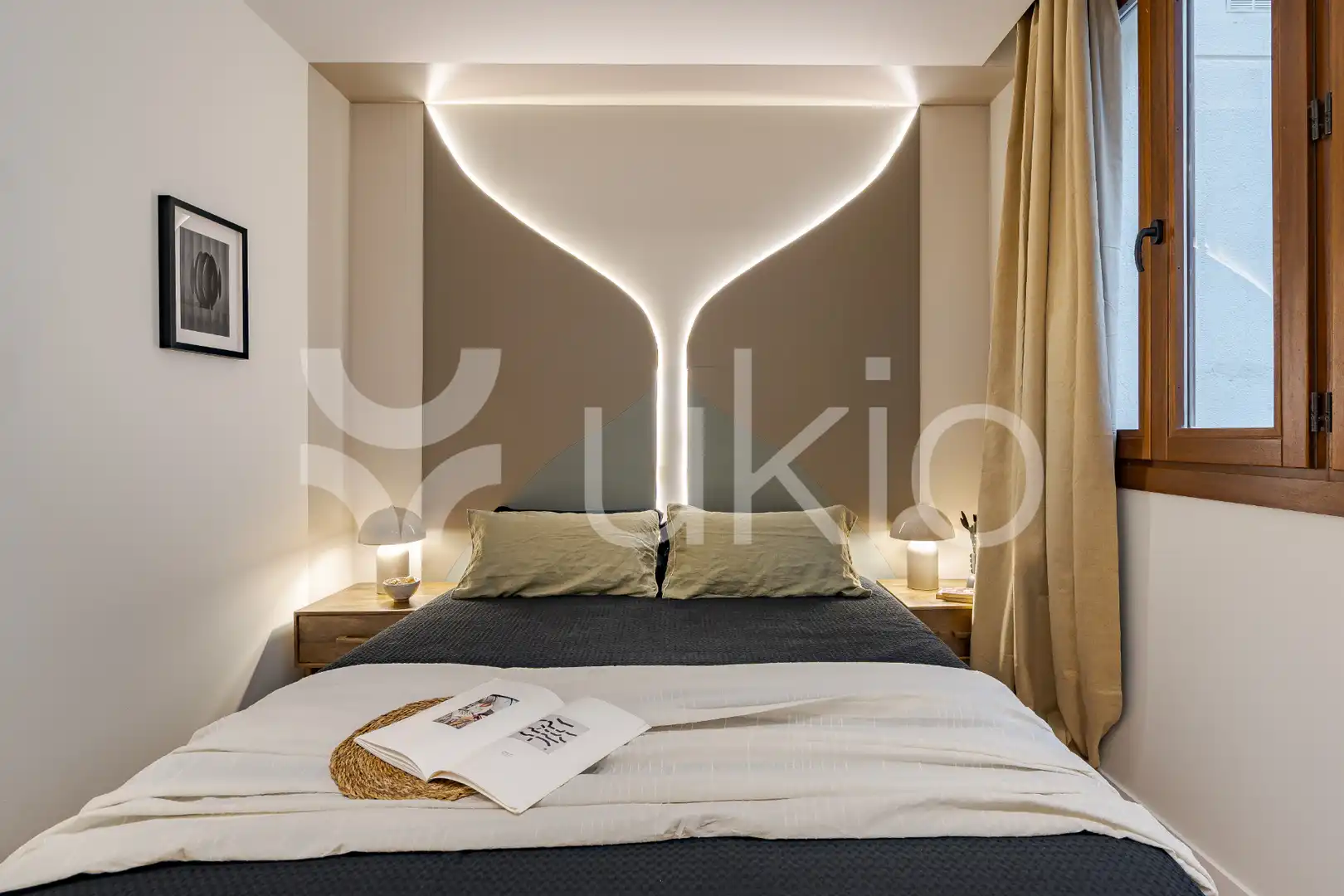 Schlafzimmer von Wohnungen zur Miete in Madrid mit Klimaanlage, Heizung und Möbliert