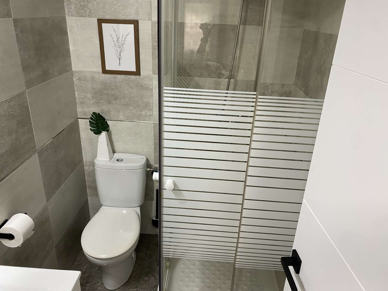 Bany de Estudi per a compartir en Málaga Capital amb Aire condicionat, Terrassa i Moblat