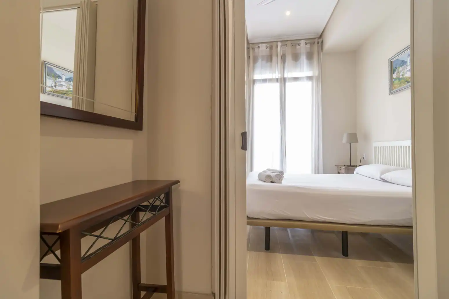 Bedroom of Flat for sale in Sevilla  with Air Conditioner, Heating and Balcony
