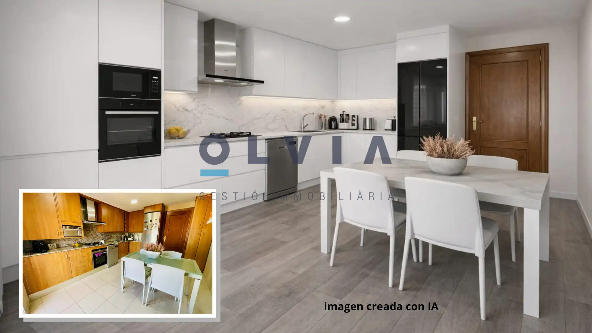 Kitchen of Duplexes for sale in Terrassa  with Air Conditioner, Heating and Parquet flooring