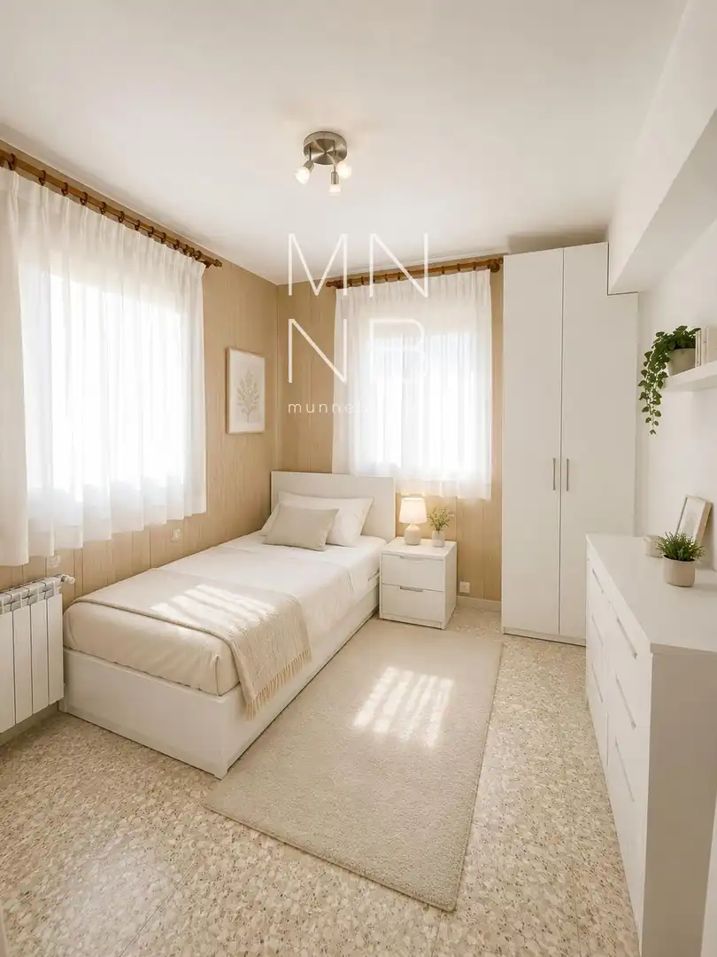 Bedroom of Flat for sale in Sant Andreu de Llavaneres  with Heating, Terrace and Furnished