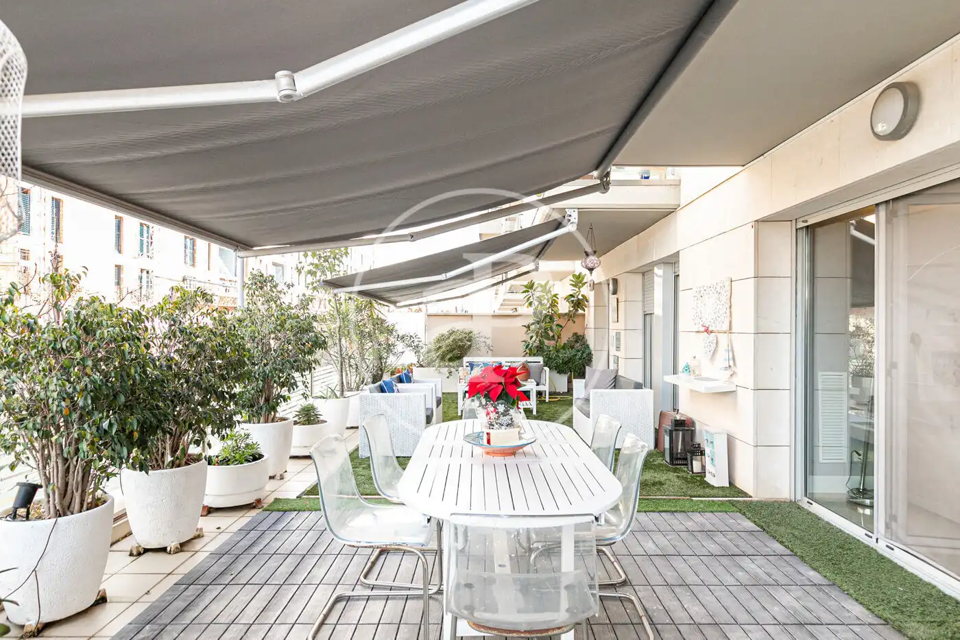 Terrace of Flat for rent in Badalona  with Air Conditioner, Heating and Terrace