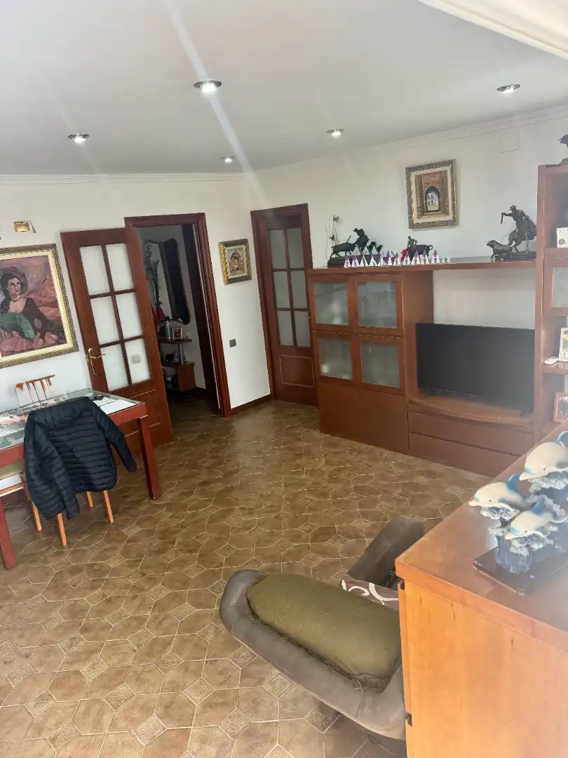 Sala d'estar de Àtic en venda en L'Hospitalet de Llobregat amb Aire condicionat, Terrassa i Traster