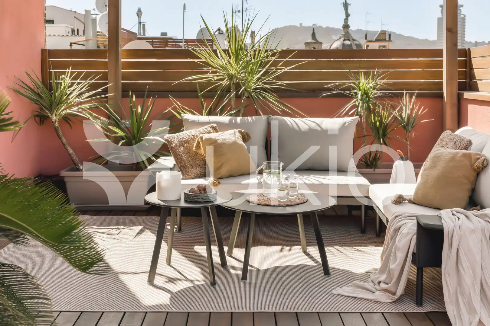 Terraza de Ático de alquiler en Barcelona con Aire acondicionado, Calefacción y Terraza