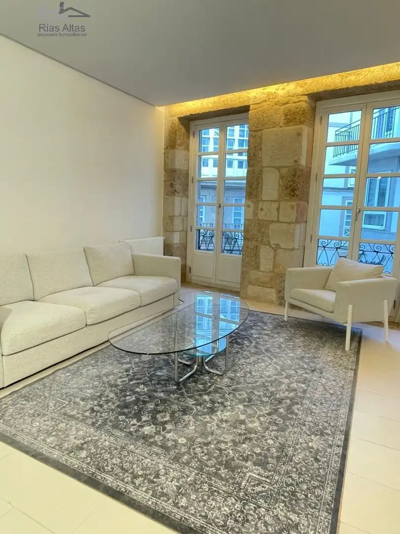 Sala de estar de Piso en venta en A Coruña Capital  con Calefacción