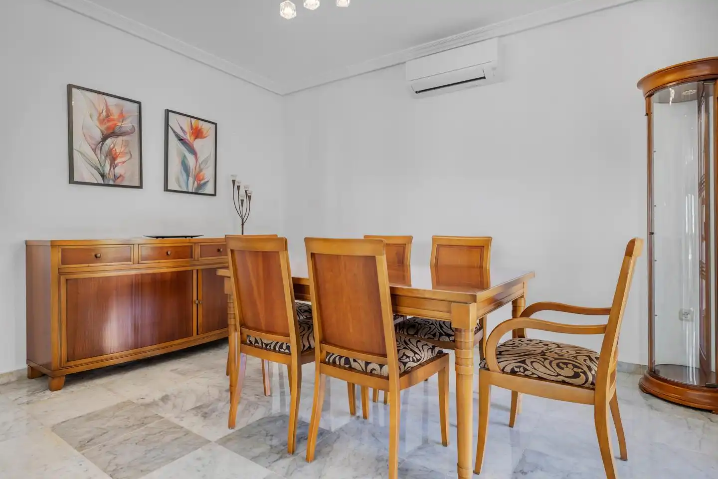 Dining room of Houses for rent in Benalmádena  with Air Conditioner, Private garden and Swimming Pool