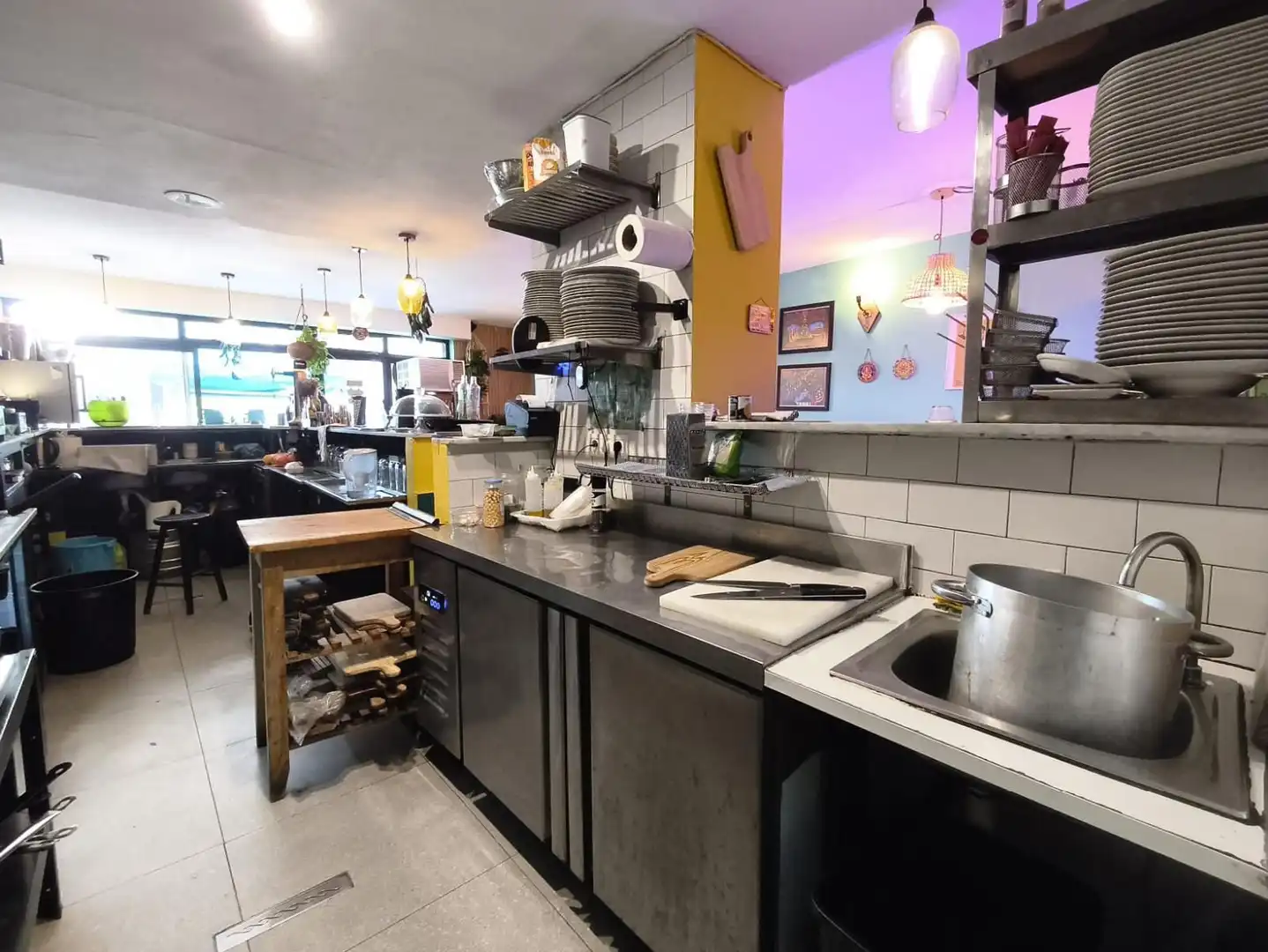 Cocina de Local en traspaso en Barcelona con Aire acondicionado, Amueblado y Internet