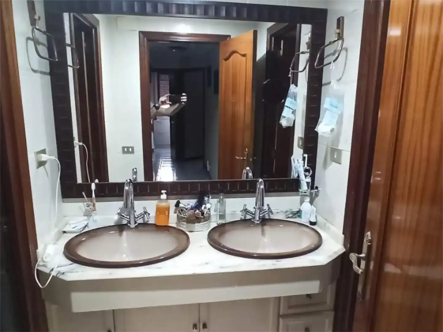 Baño de Casa adosada en venta en Banyeres de Mariola con Parquet y Amueblado