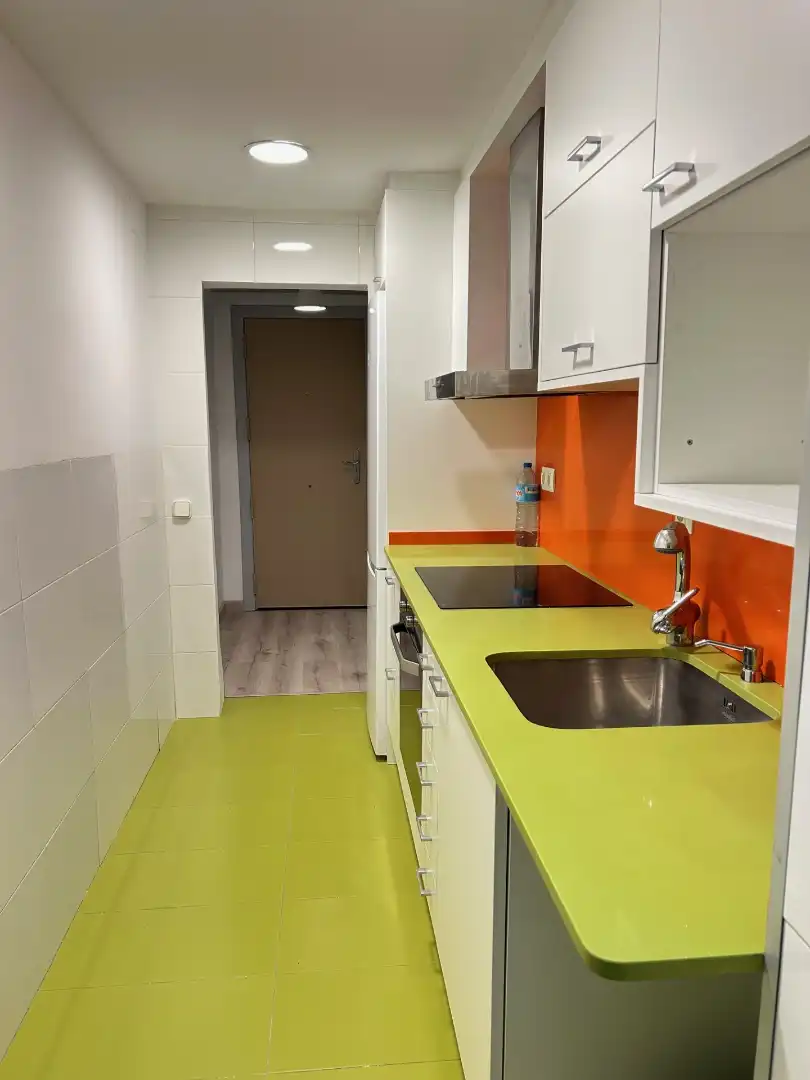 Kitchen of Flat for sale in L'Hospitalet de Llobregat  with Air Conditioner, Heating and Oven