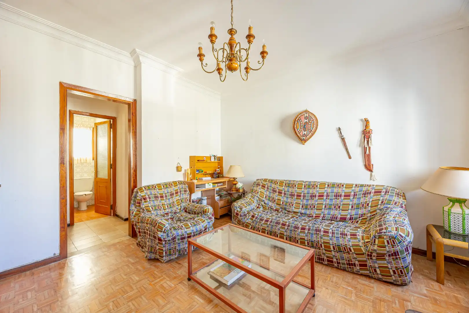Sala de estar de Piso en venta en Las Palmas de Gran Canaria con Parquet, Terraza y Balcón