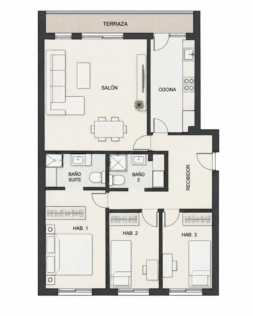 Flat with terrace for sale in Avenida del Torrent Gornal, imagen 47