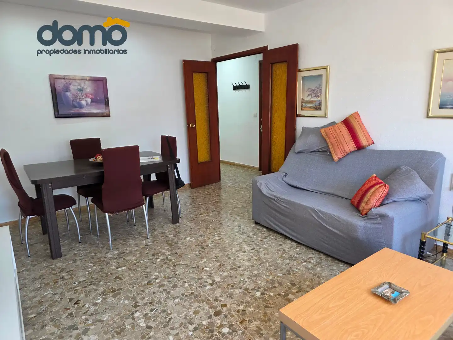 Wohnzimmer von Wohnung zur Miete in Almería mit Terrasse, Möbliert und Waschmaschine