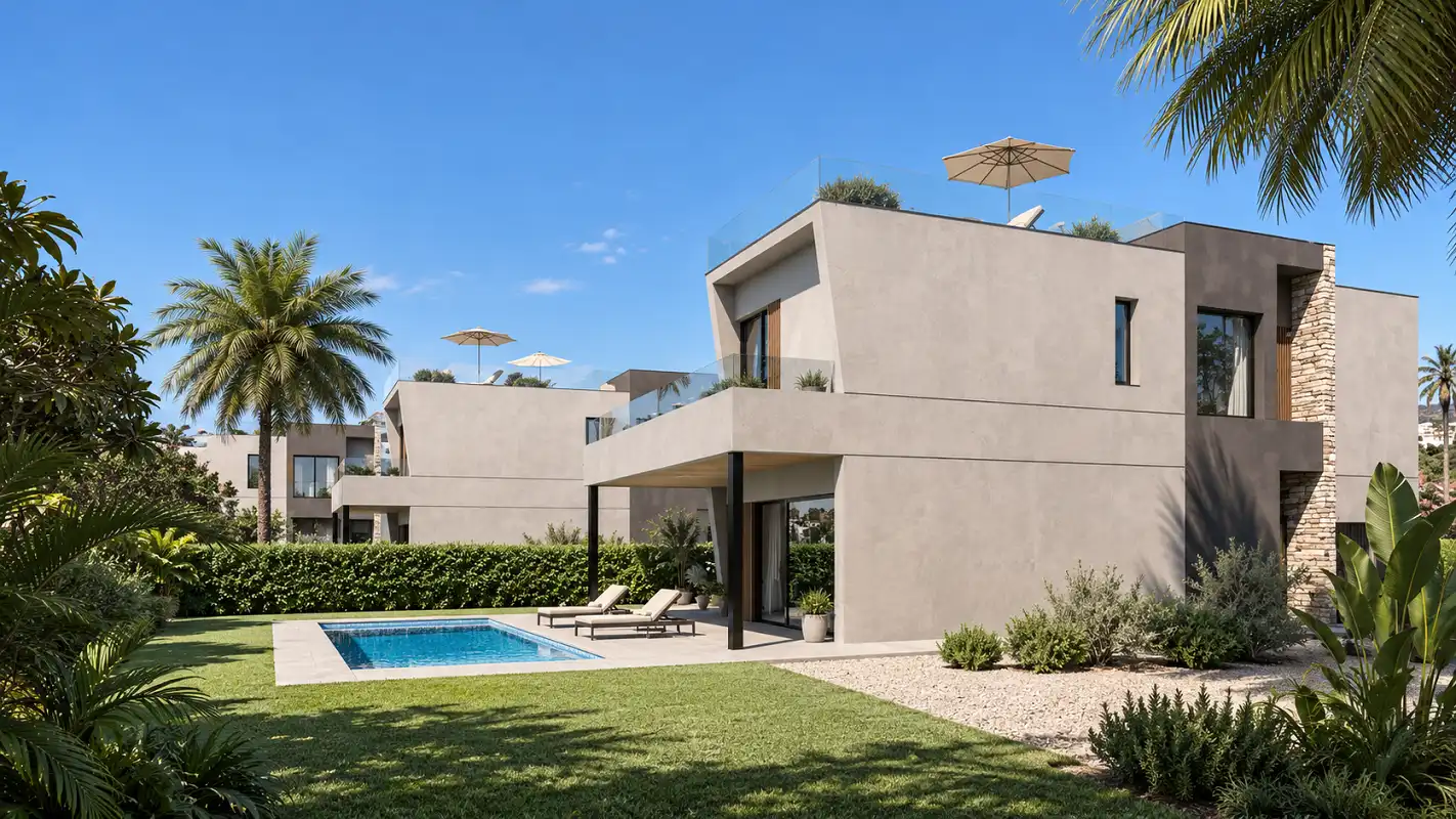 Casa con jardín en venta en La Fustera