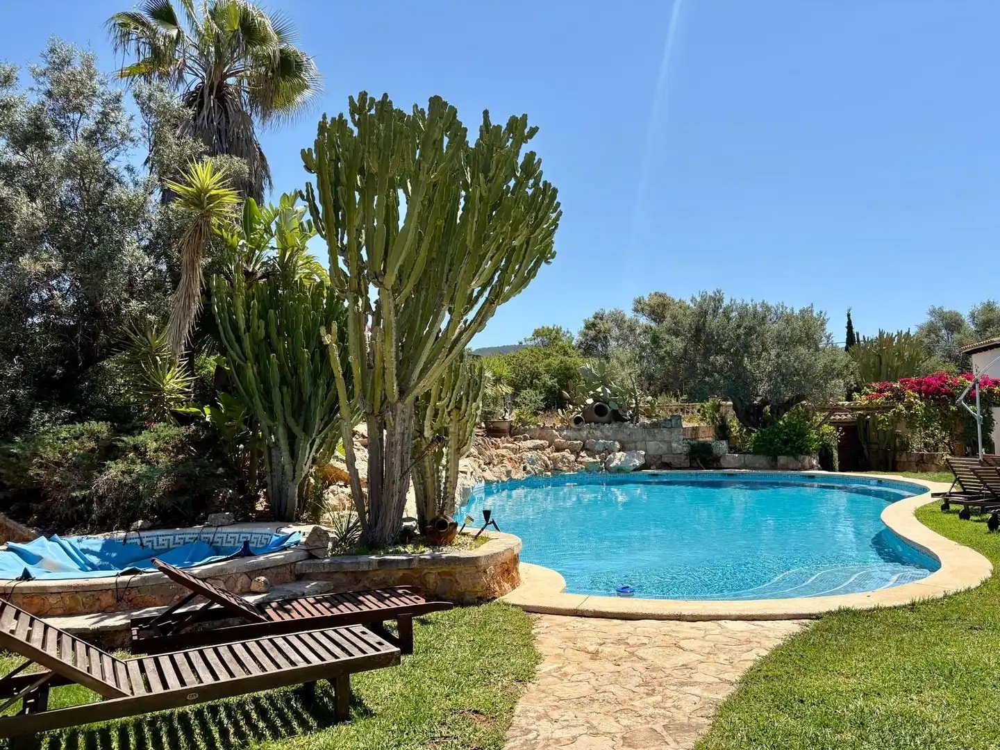 Piscina de Casa o xalet de lloguer en Andratx amb Aire condicionat, Calefacció i Jardí privat