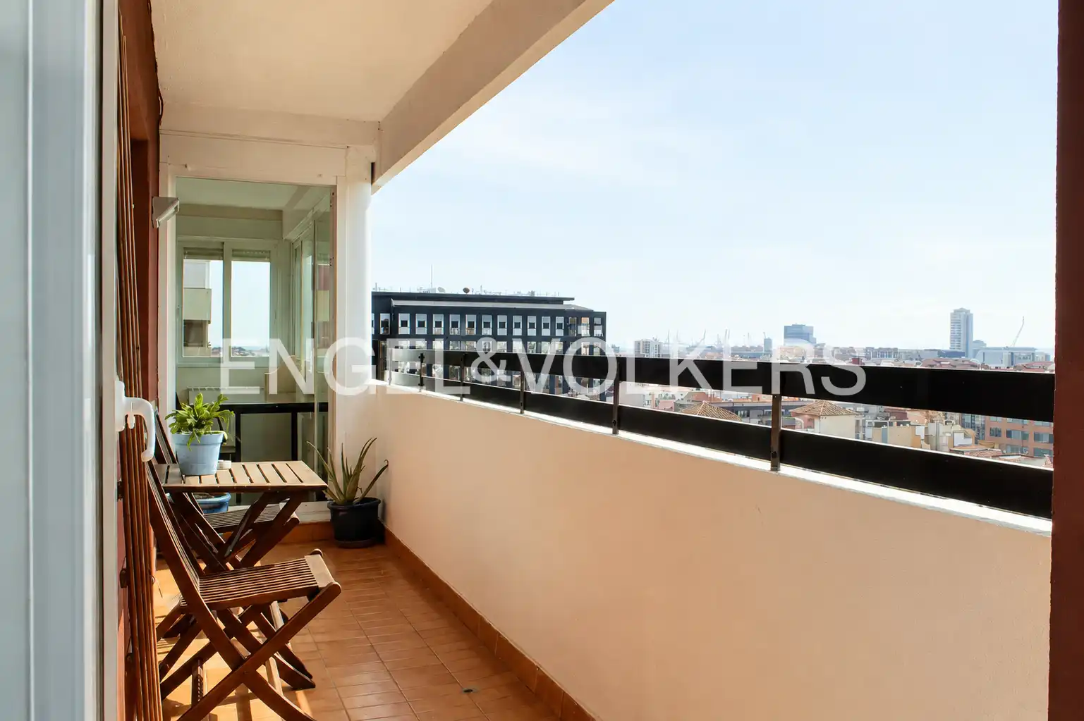 Balcony of Flat for rent in Valencia  with Heating, Furnished and Balcony