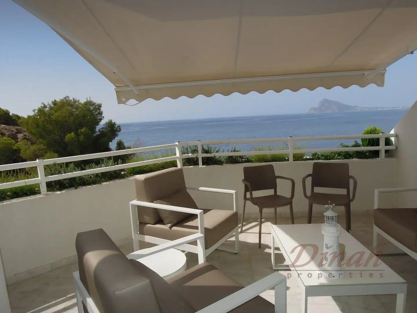Terrasse von Wohnungen zur Miete in Altea mit Klimaanlage, Heizung und Möbliert