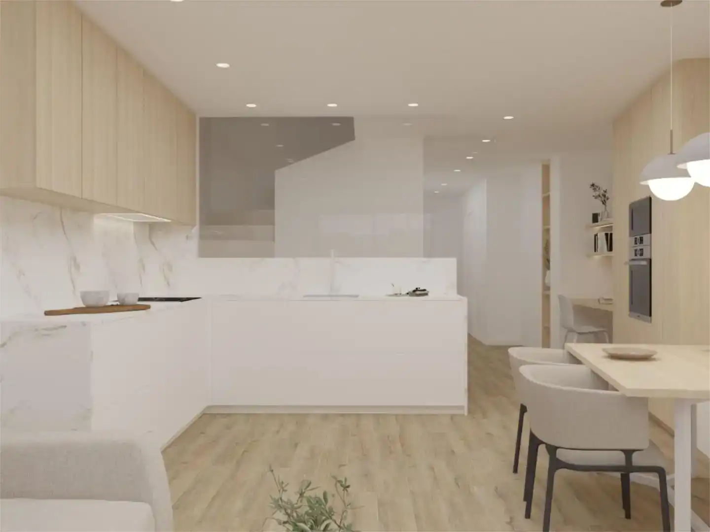 Cocina de Casa adosada en venta en Juneda con Parquet y Balcón