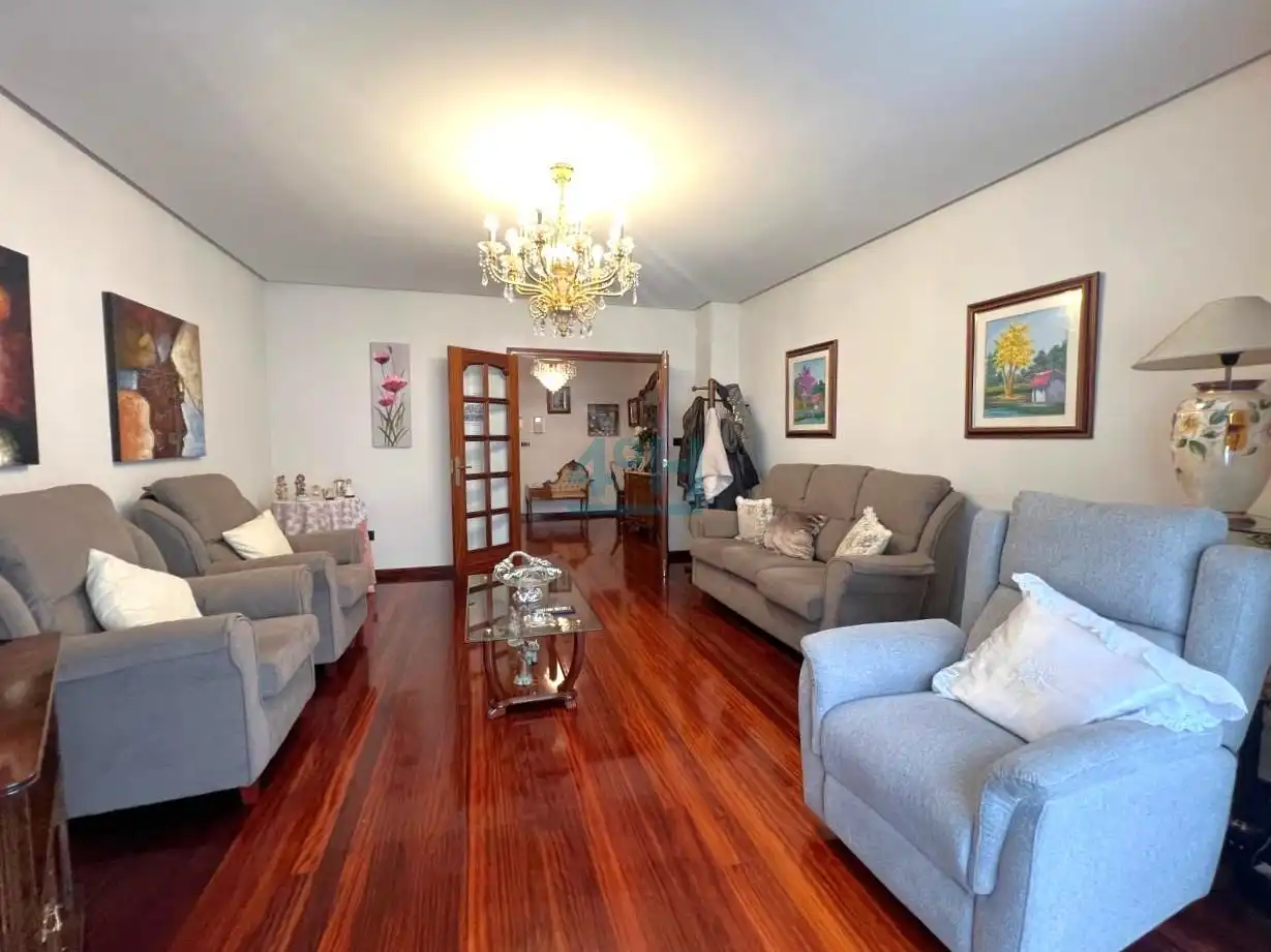 Living room of Flat for sale in Ourense Capital   with Heating, Parquet flooring and Storage room
