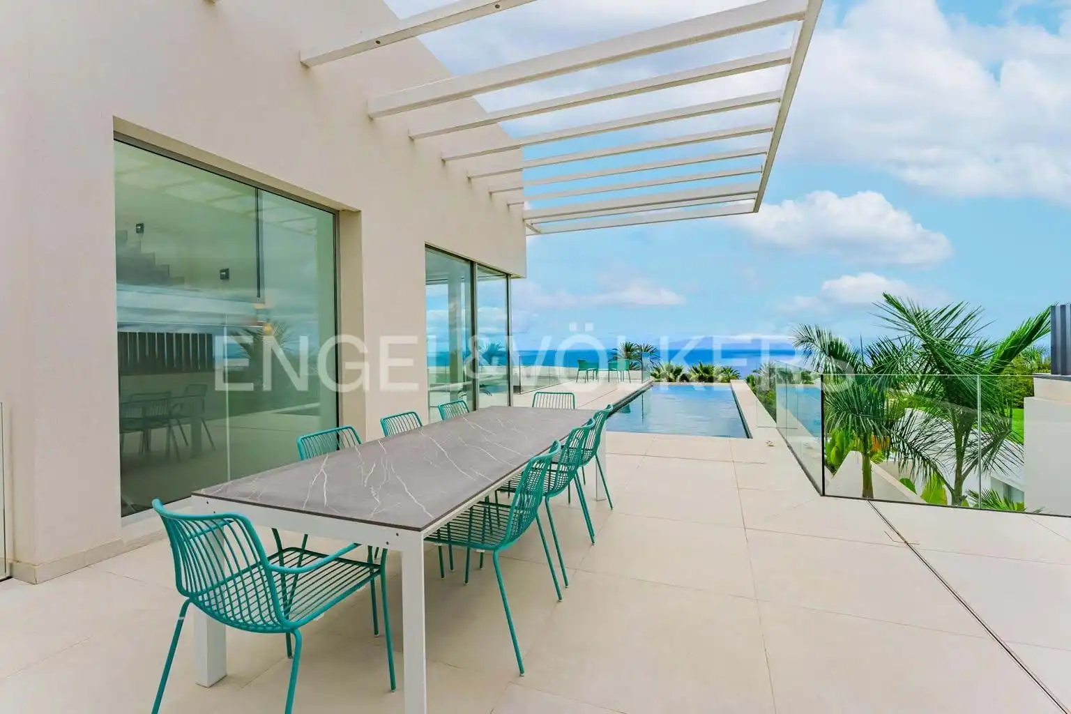 Terrace of Houses for sale in Guía de Isora  with Air Conditioner, Terrace and Swimming Pool
