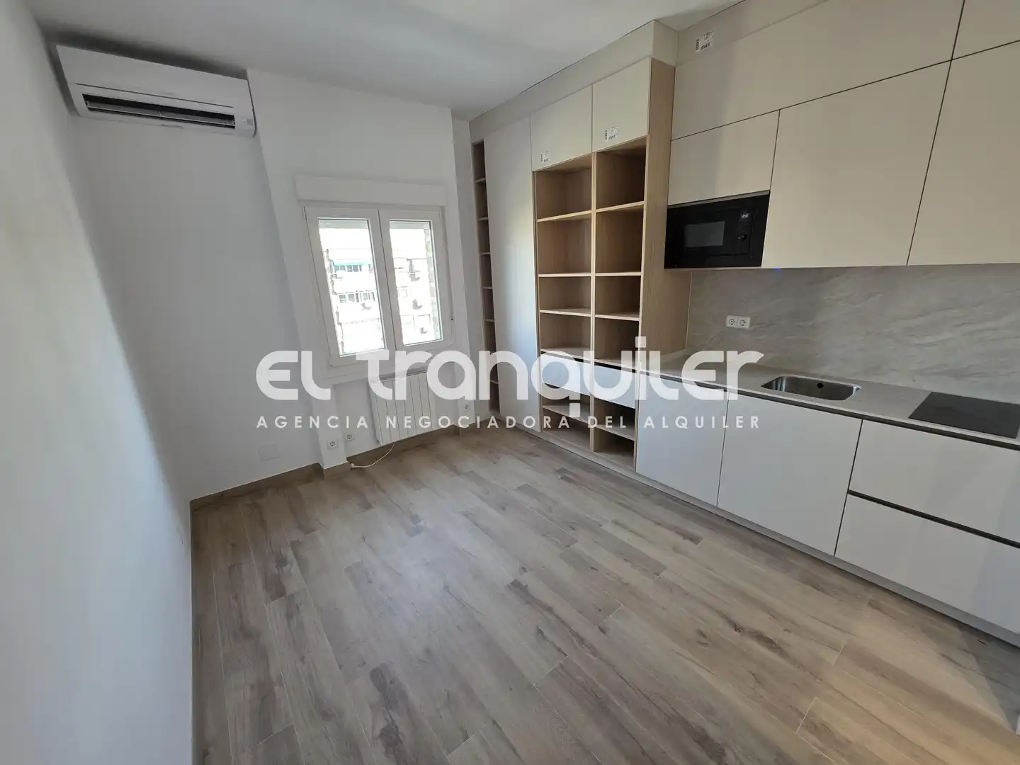 Küche von Wohnung zur Miete in Madrid mit Klimaanlage und Waschmaschine