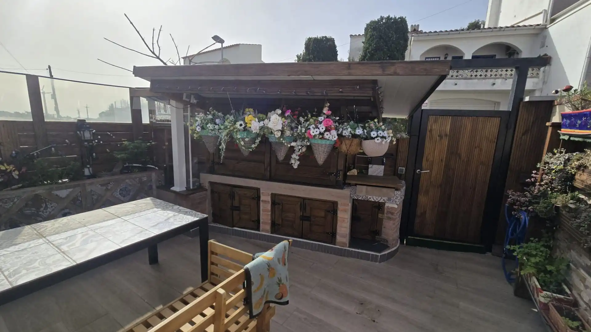 Terrassa de Casa adosada en venda en Roses amb Aire condicionat, Jardí privat i Terrassa