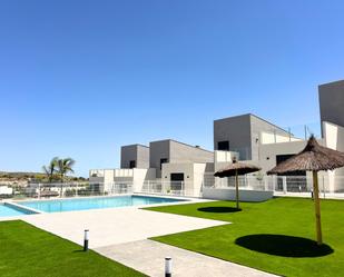 Swimming pool of Single-family semi-detached for sale in  Murcia Capital  with Air Conditioner, Private garden and Terrace